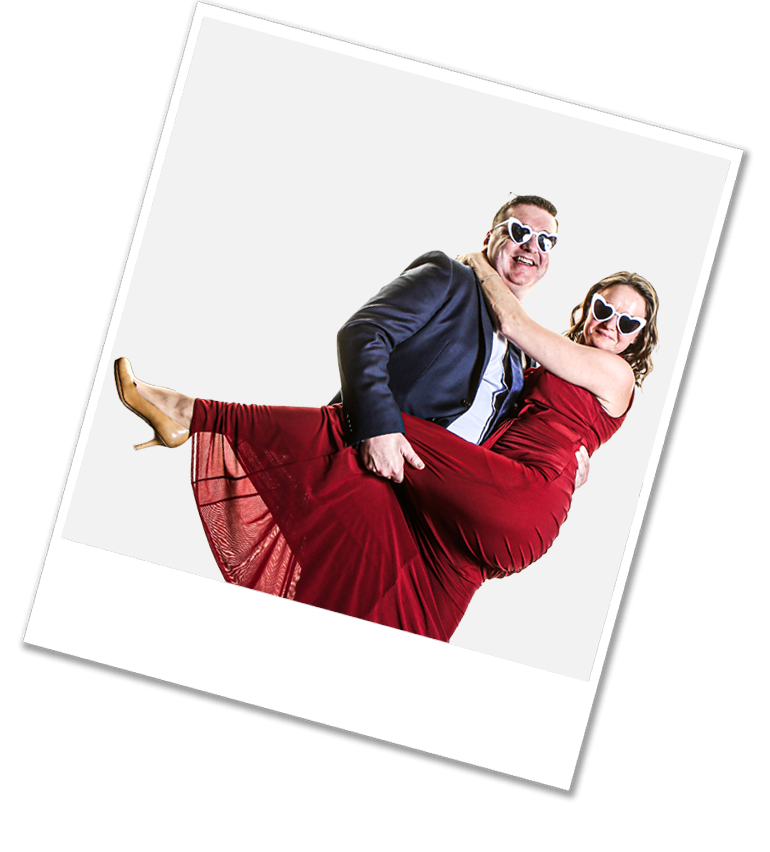 Polaroid photo couple